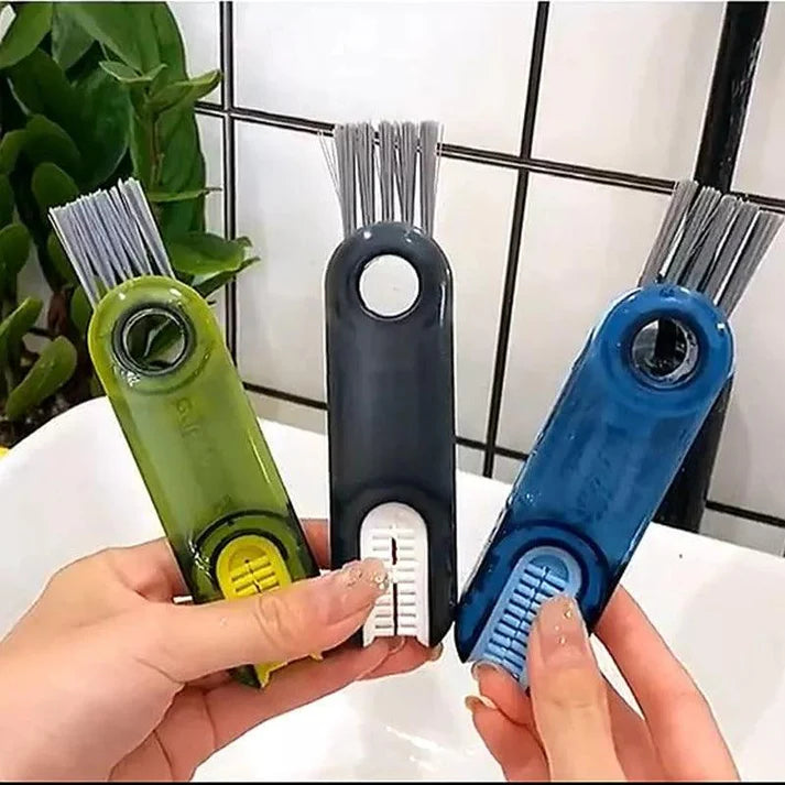 3-in-1 Hard-to-Find Area Cleaning Brush for Bottles, Baby Bottles, Cups