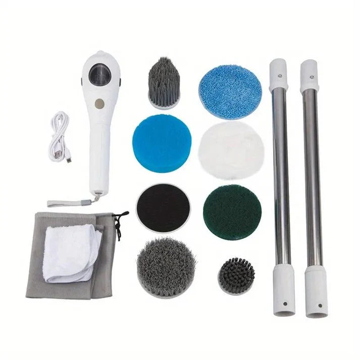 7-in-1 Rechargeable Electric Rotating Mop with Dual Voltage